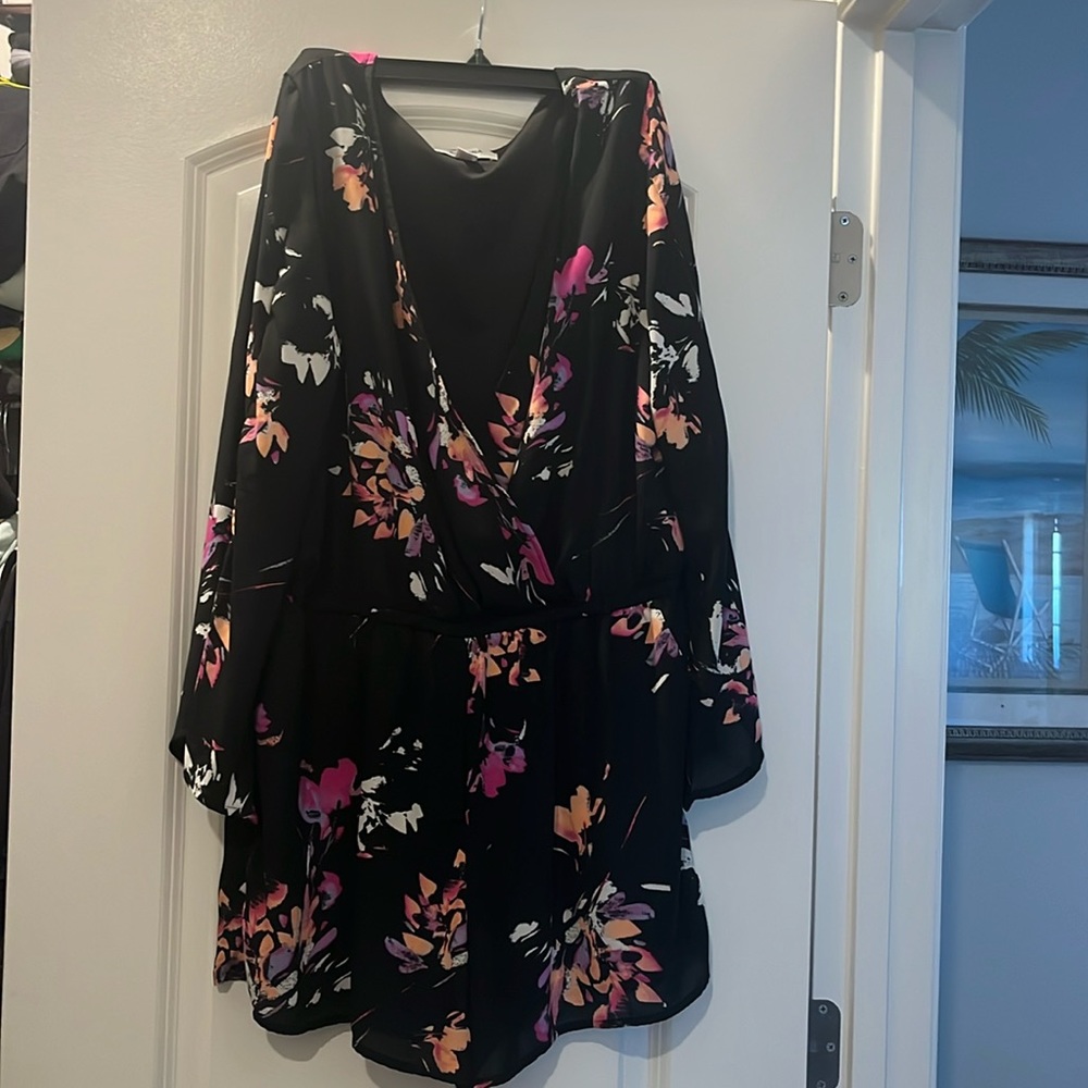 Flowered romper